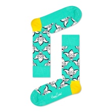 Happy Socks Daily Sock Crew The Simpsons Krusty The Clown (Organic Cotton) mint green - 1 Pair